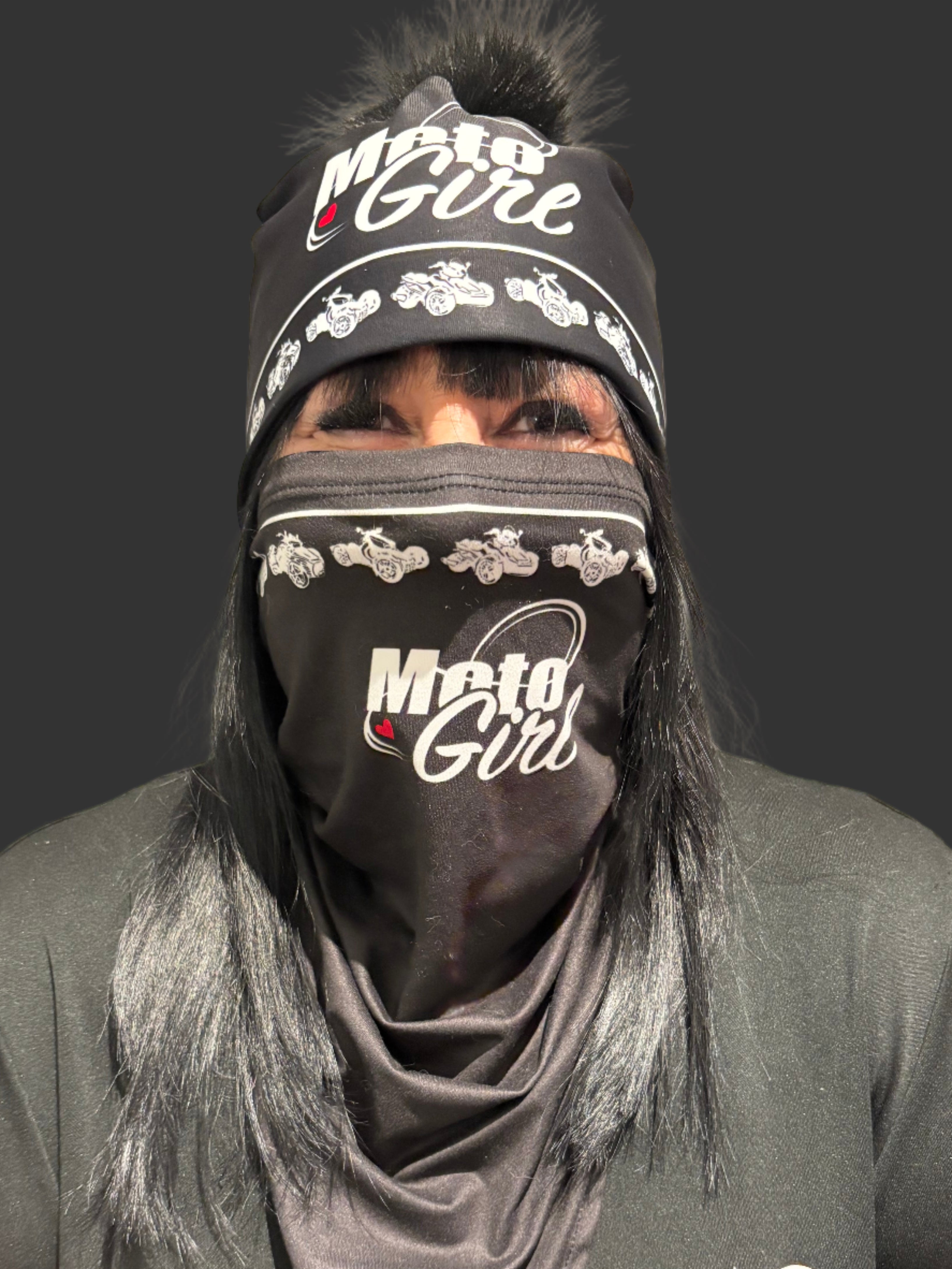 Cache cou Spyder, Ryker  Noir col en V