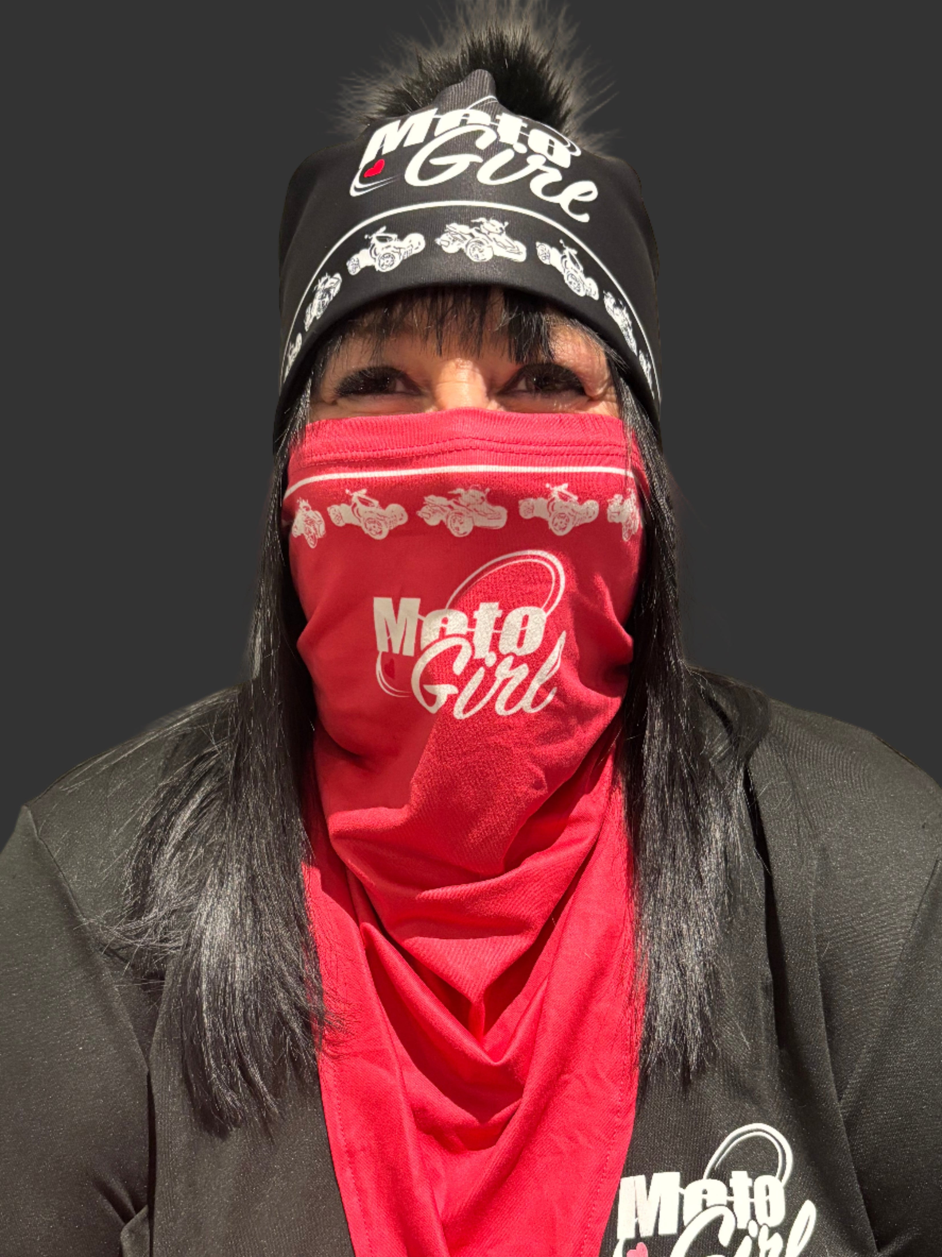 Cache cou Spyder/Ryker rose en polyester recyclé, ultra confortable