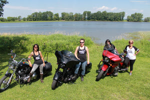 Casquette pour femme de couleur noir. – Moto Girl